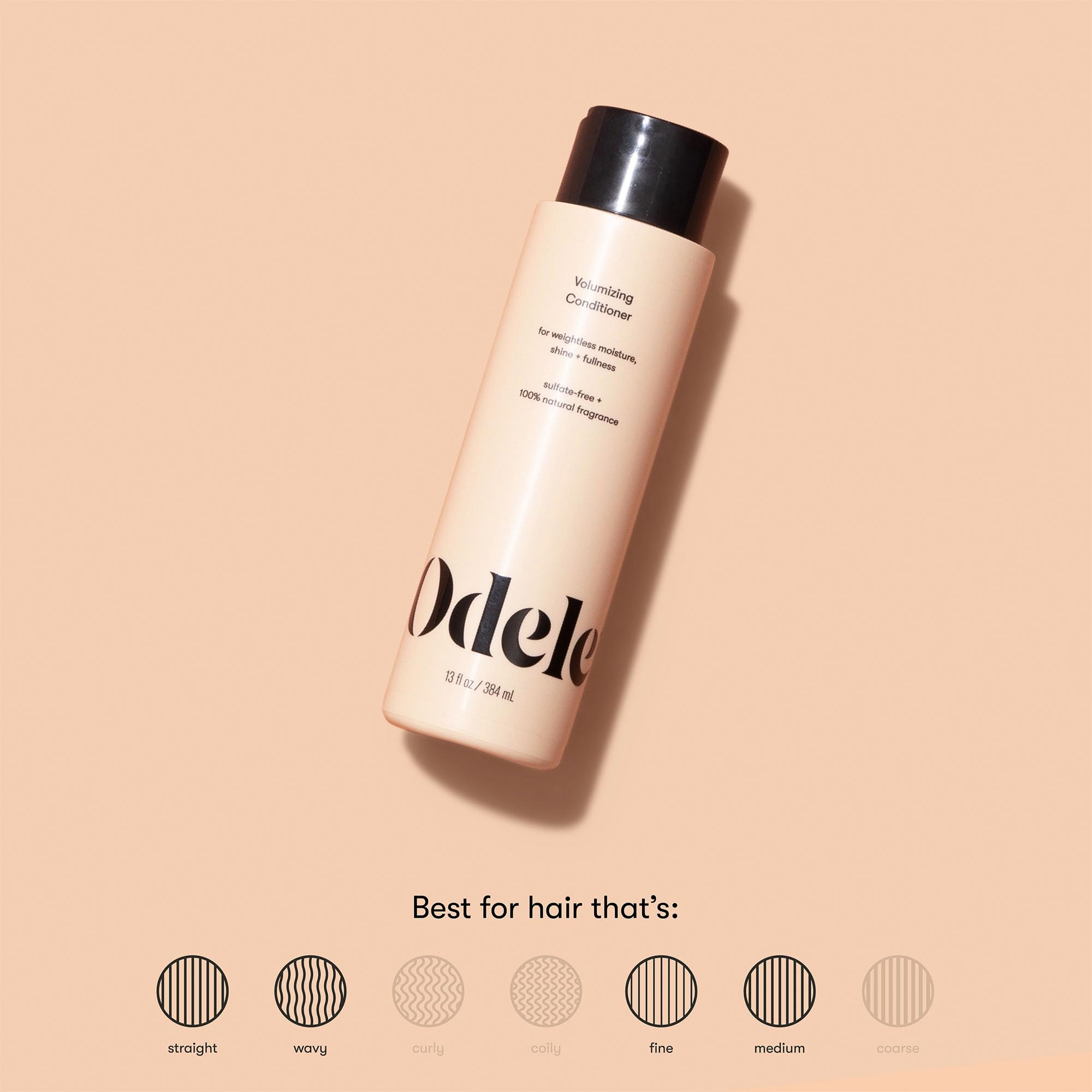 Applying Odele conditioner to hair for smooth, frizz-controlled results
