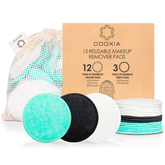 Las almohadillas reutilizables de odoxia para maquillaje son ideales para la limpieza diaria.