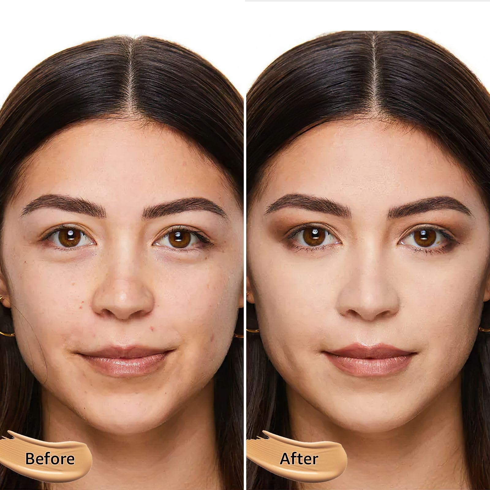 OETUIOW foundation sponge enables smooth, skin-friendly, water-activated application.