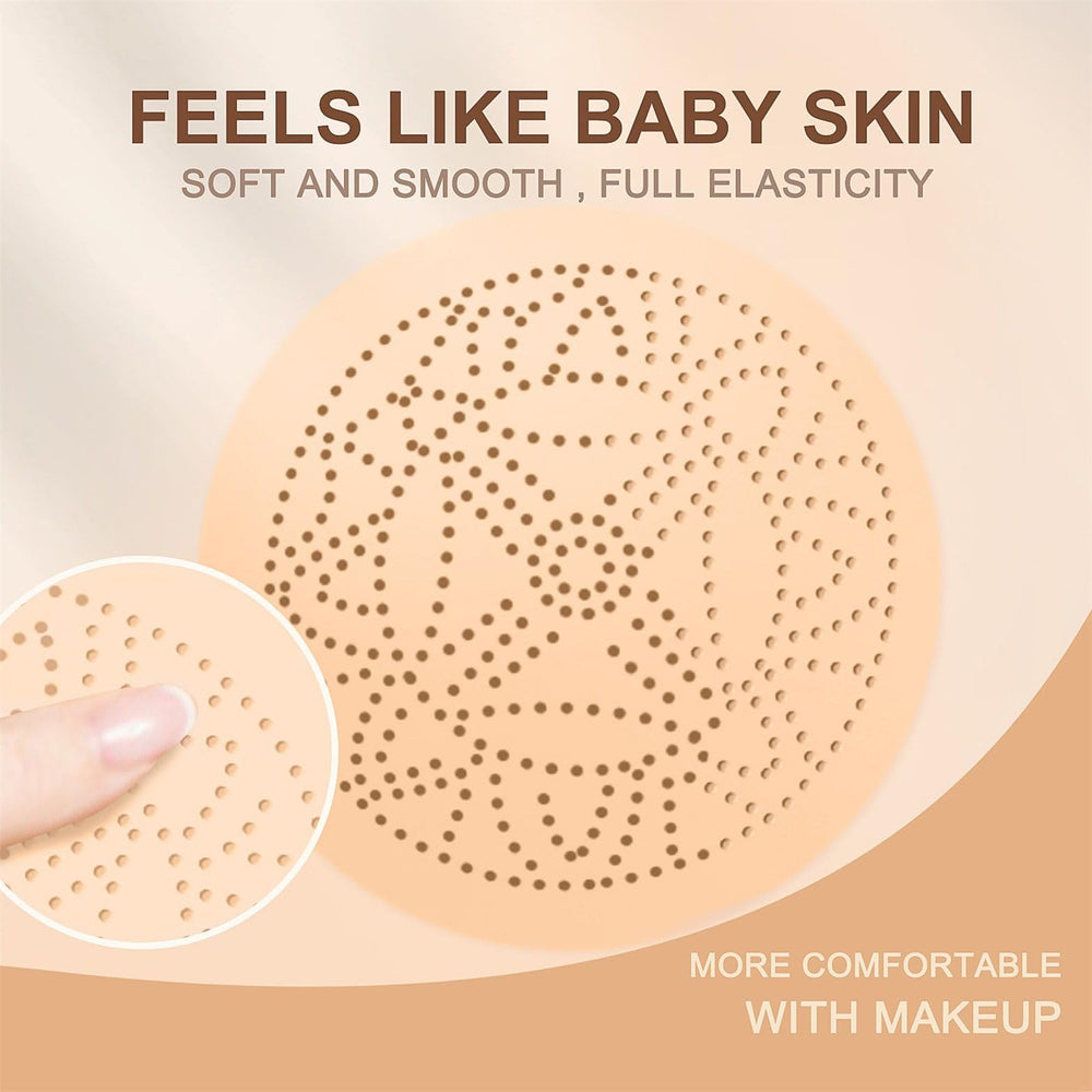 OETUIOW Mature skin BB cream on model with balanced, non-greasy finish.