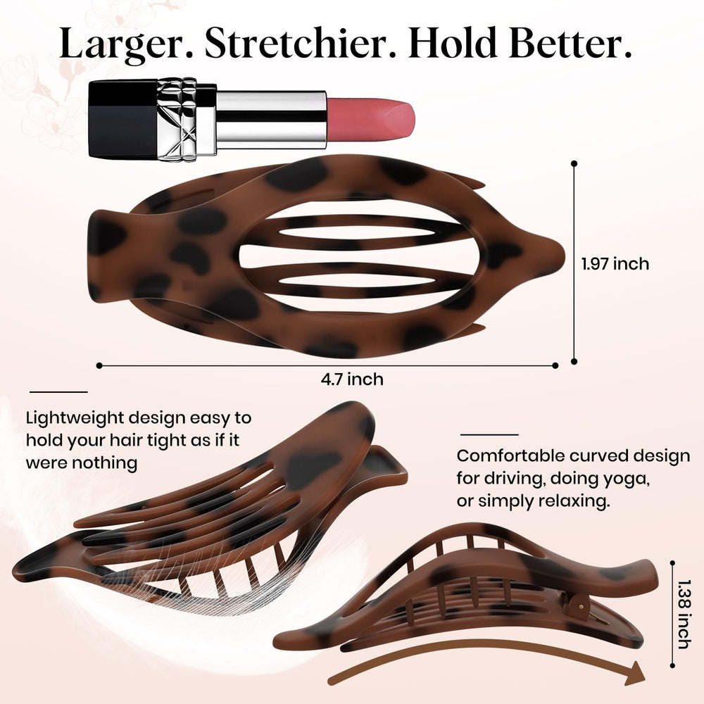 Oeusnael clip plano grande agarre firme ideal para actividades diarias.