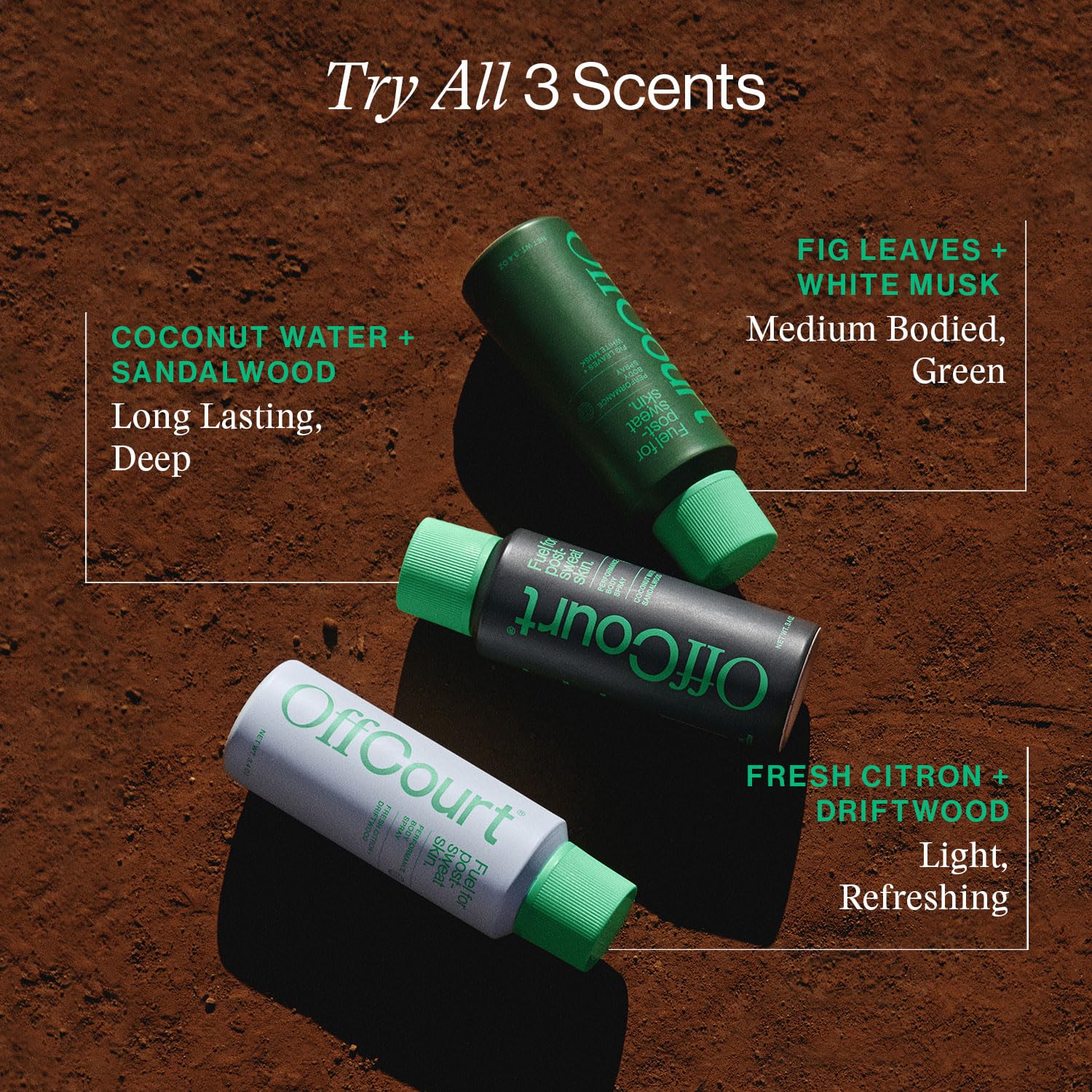OffCourt spray absorbe olores en la fuente para mejor efecto