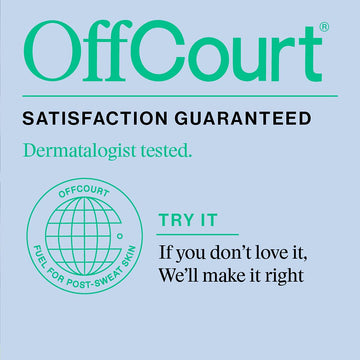 OffCourt producto hecho en EE. UU., garantía de satisfacción