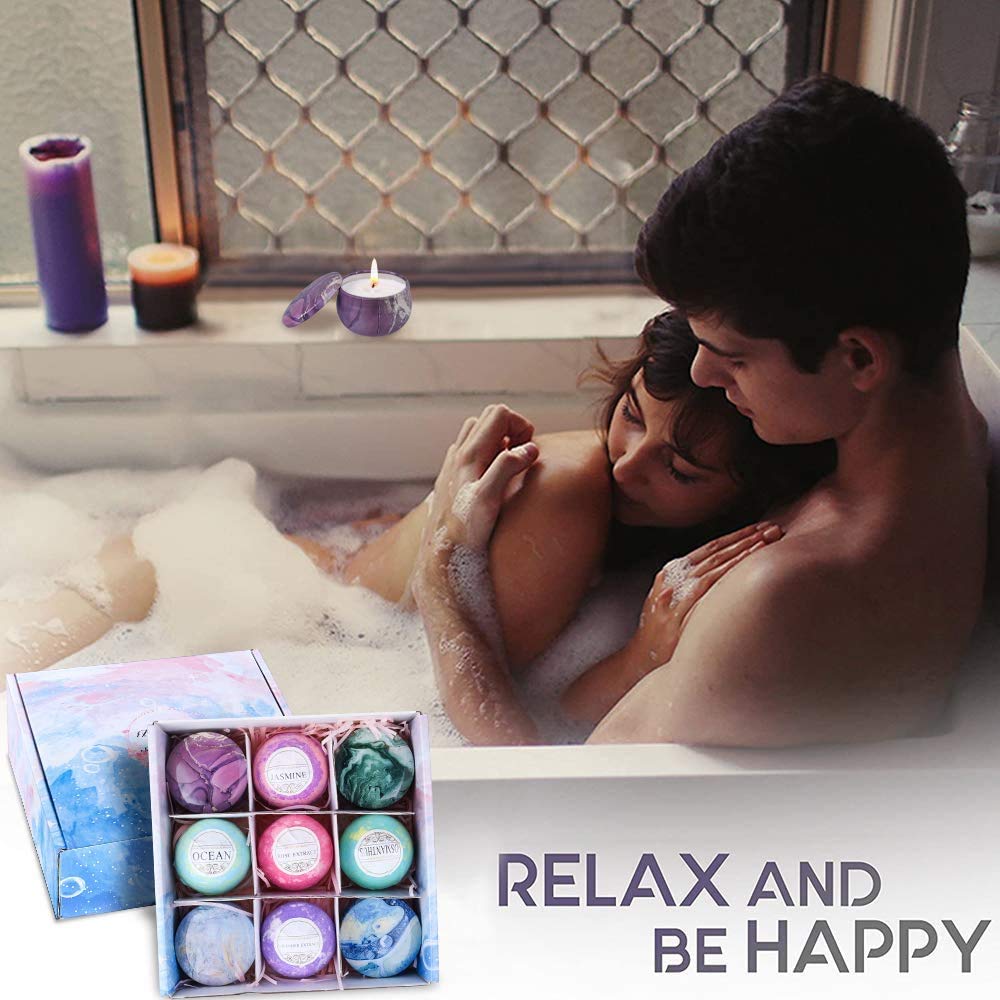 OFUN bombas de baño color rosa, hidratantes para piel normal o seca.