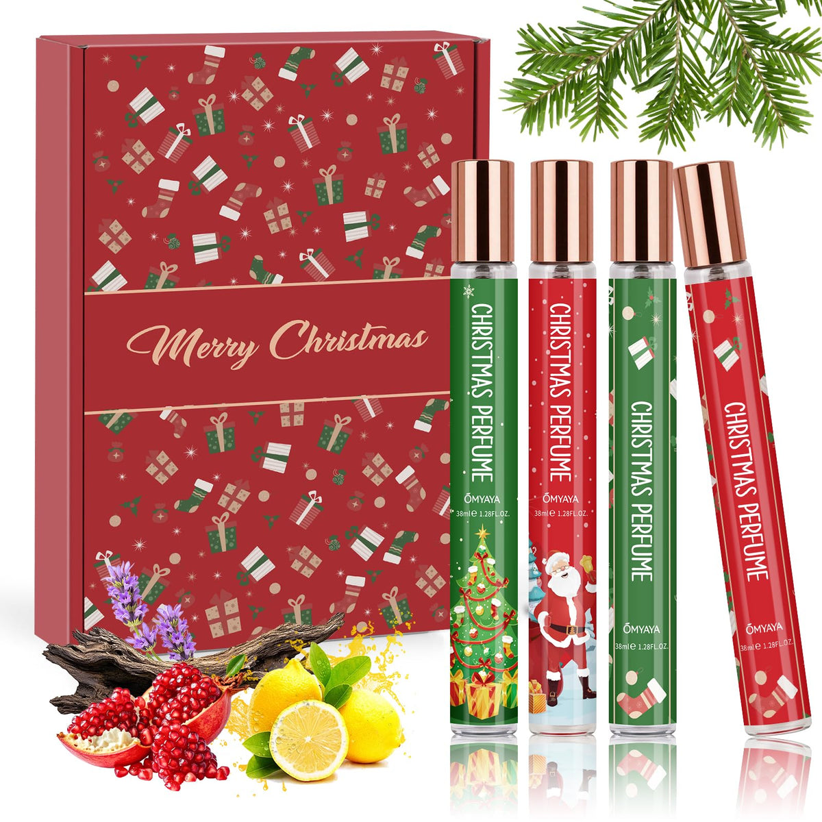 OFUN cesta-regalo perfume 4x35ml: regalo elegante para ocasiones