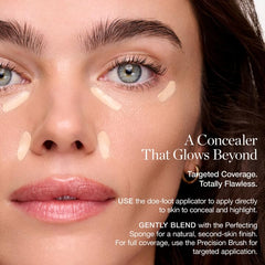 Ogee Concealer brinda cobertura total para ocultar ojeras y lograr un acabado uniforme.