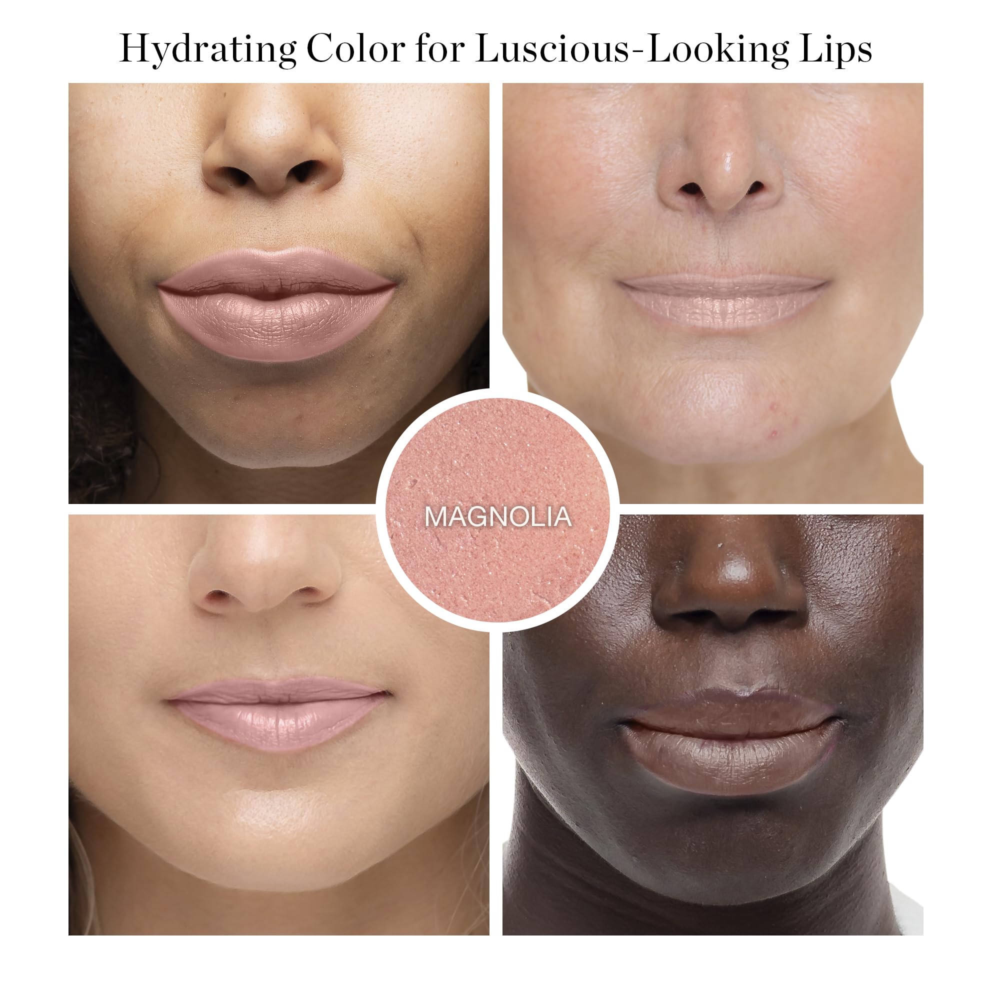 Ogee Magnolia teinte subtile sur les lèvres, résultat frais.