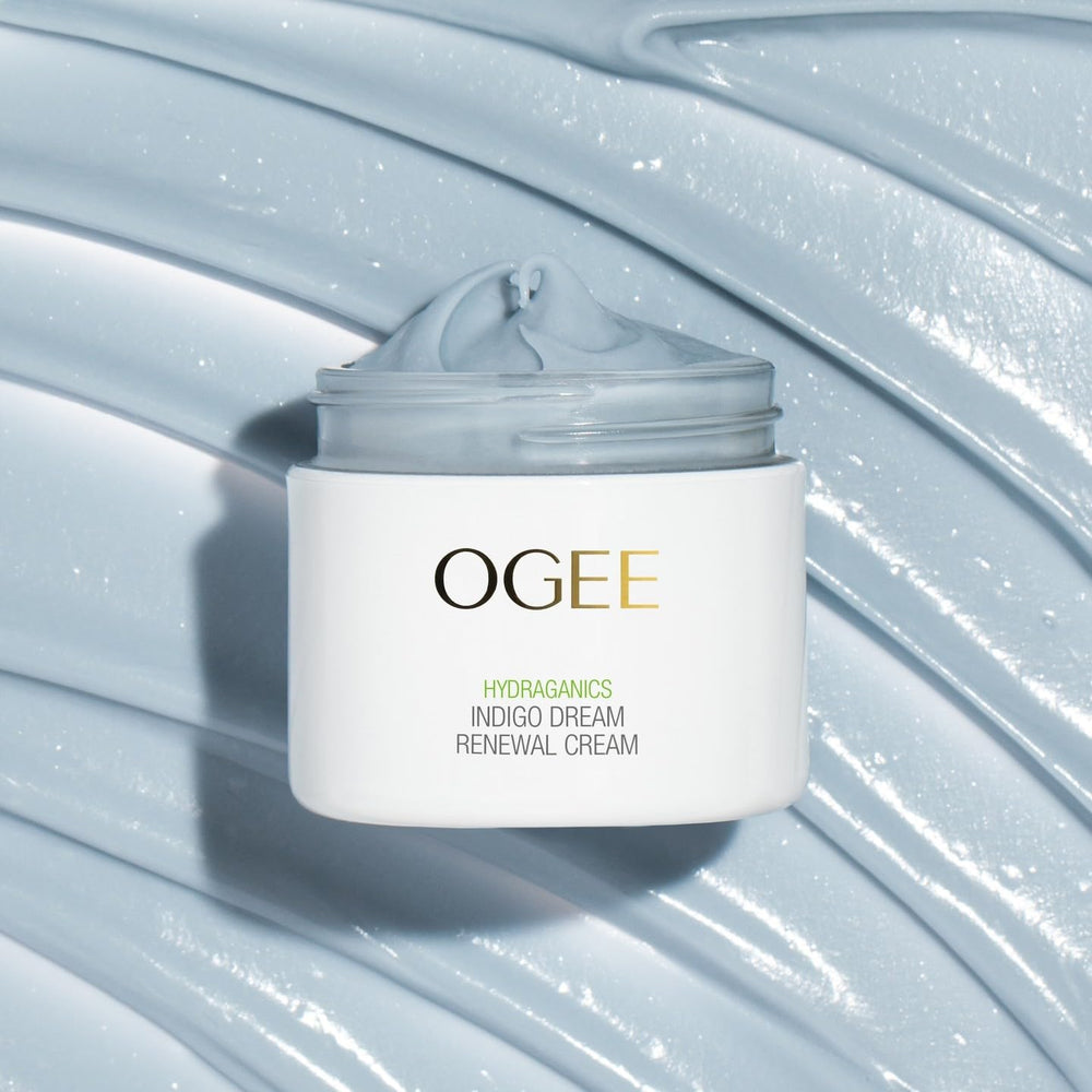 Ogee Indigo Dream se integra en un ritual de cuidado facial