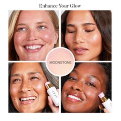 Ogee Sculpted Face Stick Moonstone Ultraviolet Sheen, iluminación del puente nasal para brillo sutil