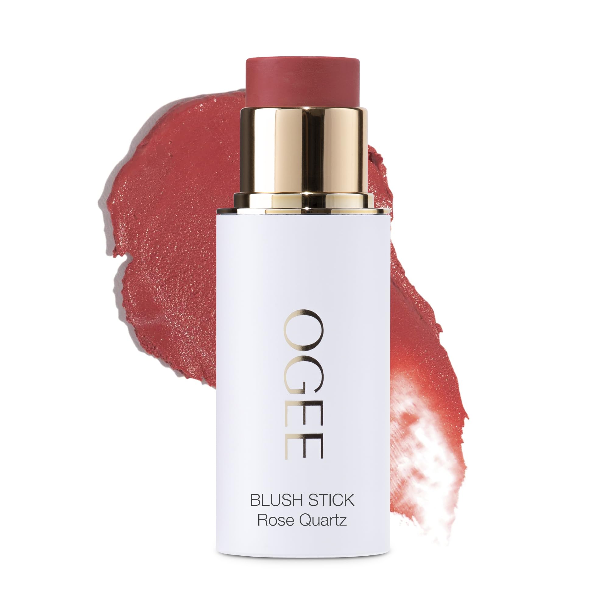 Ogee Sculpted Face Stick Rose Quartz, texture crème lumineuse pour un teint frais