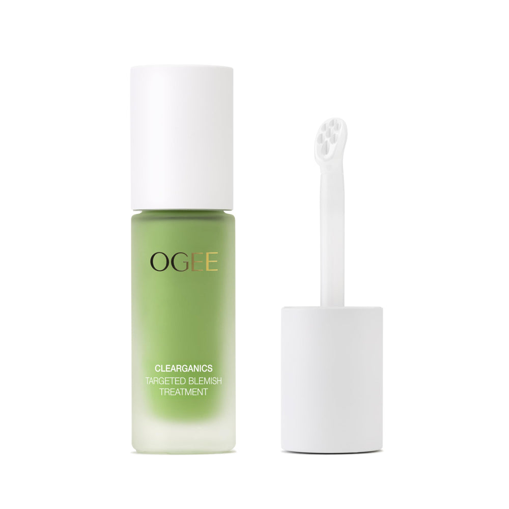 Ogee tratamiento acne basado en planta para rostro con posible control de brotes.