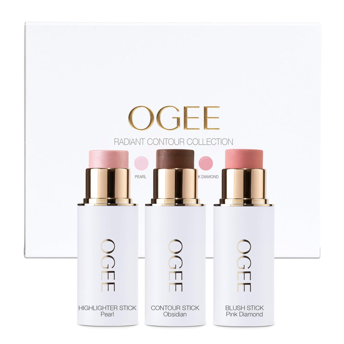 Ogee Face Stick Radiant Ensemble Emballage pratique et nomade.