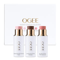 Ogee Face Stick Radiant Ensemble Emballage pratique et nomade.