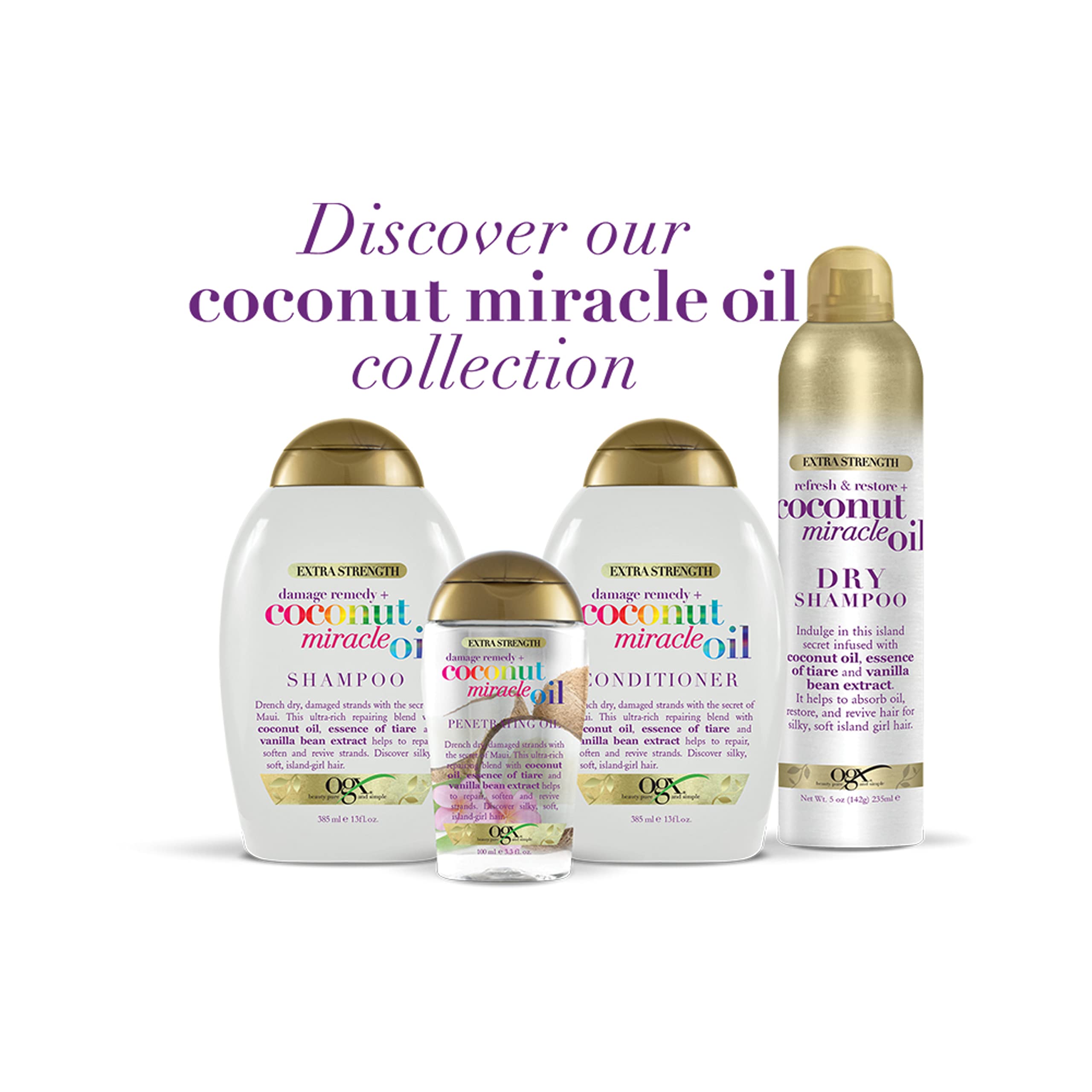OGX aroma tropical, cabello perfumado tras el rociado.