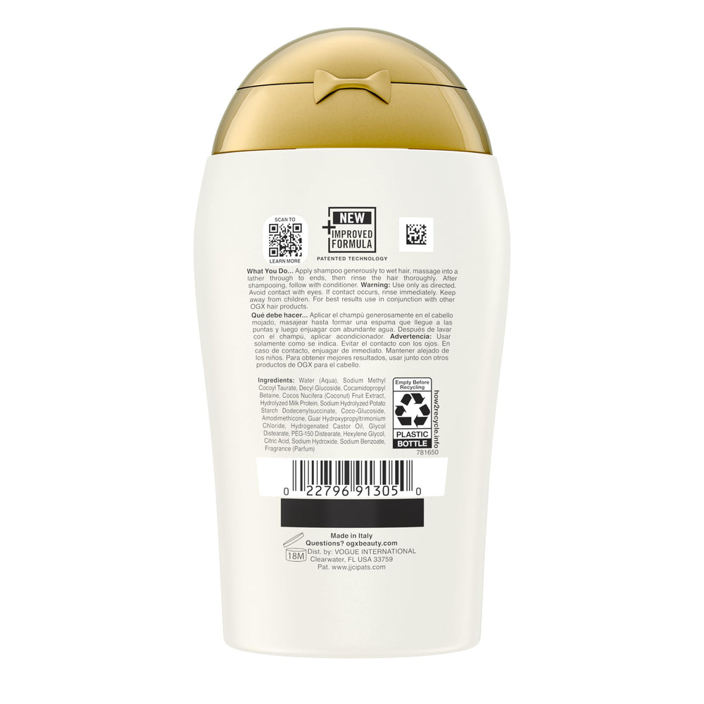 OGX champú nutritivo, cabello suave y manejable tras lavado