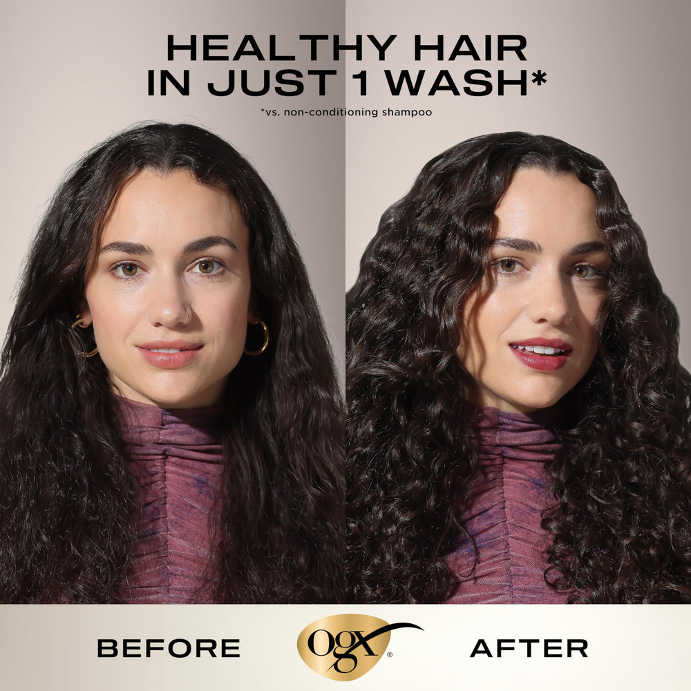 OGX champú con protección de proteínas y lípidos para cabello saludable