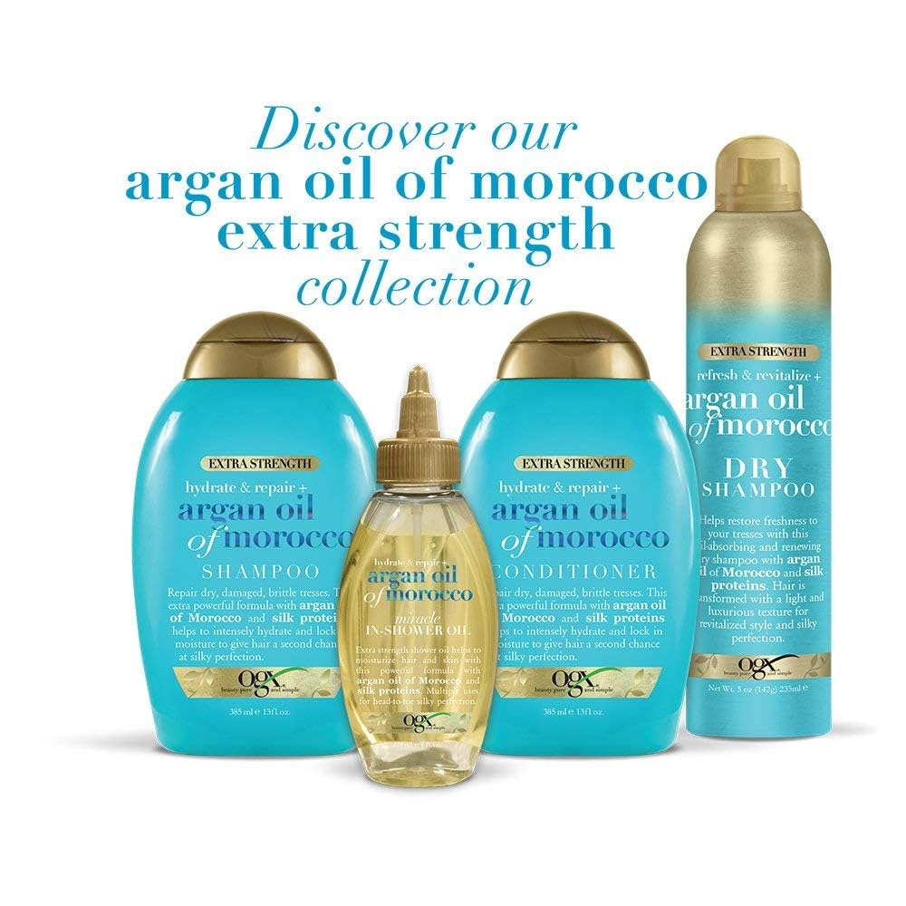 OGX aroma cítrico, floral y amaderado, deja el cabello con aroma agradable.