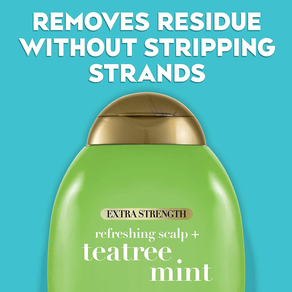 OGX Teatree Mint: sensación de frescura en el cuero cabelludo tras aplicar.