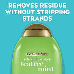 OGX Teatree Mint: sensación de frescura en el cuero cabelludo tras aplicar.