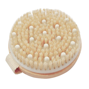 OHOO cepillo corporal de bambú con cerdas firmes para exfoliar la piel