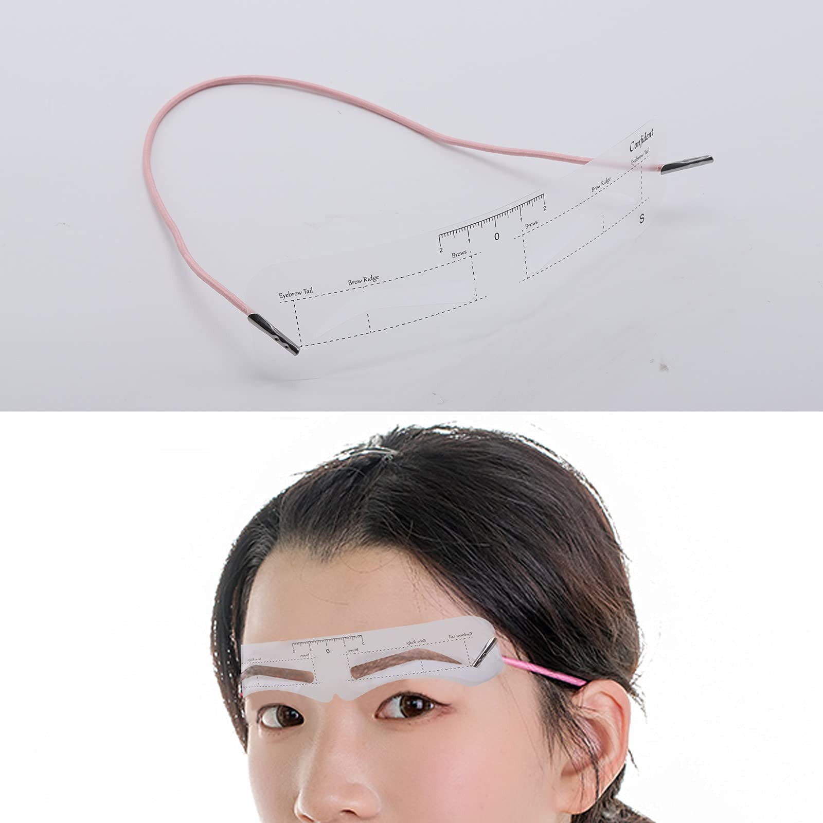 Ohlove aplicación de cejas con plantilla, dibujo rápido y uniforme.