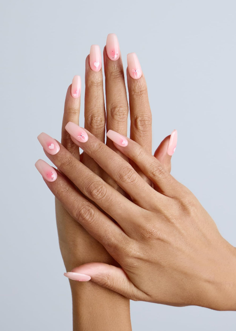 Ohora tiras gel semicurado rosa suave, incluye preparación, lima y palillo.