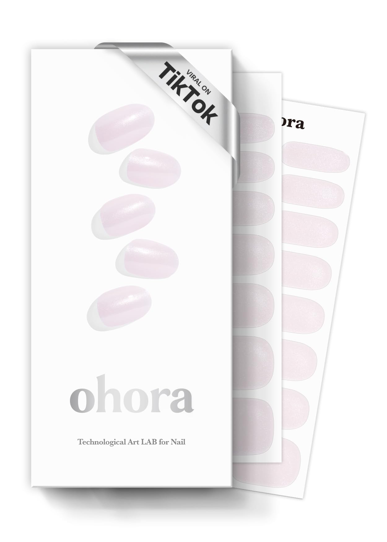 ohora cinta de uñas semicuradas N Glazed Donut: aplicación rápida para un acabado blanco uniforme