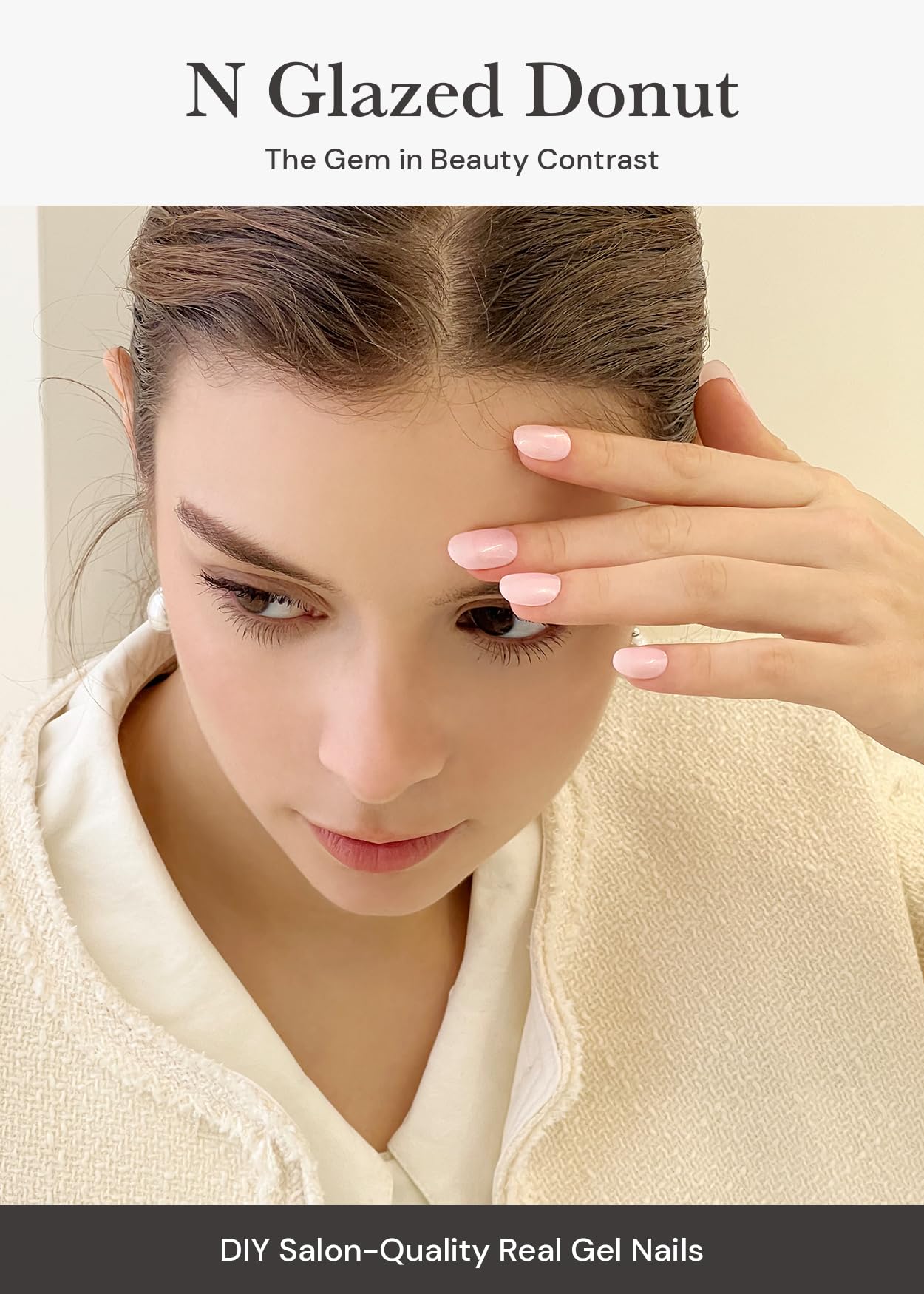 ohora cinta de uñas semicuradas N Glazed Donut – preparación para mejor adherencia