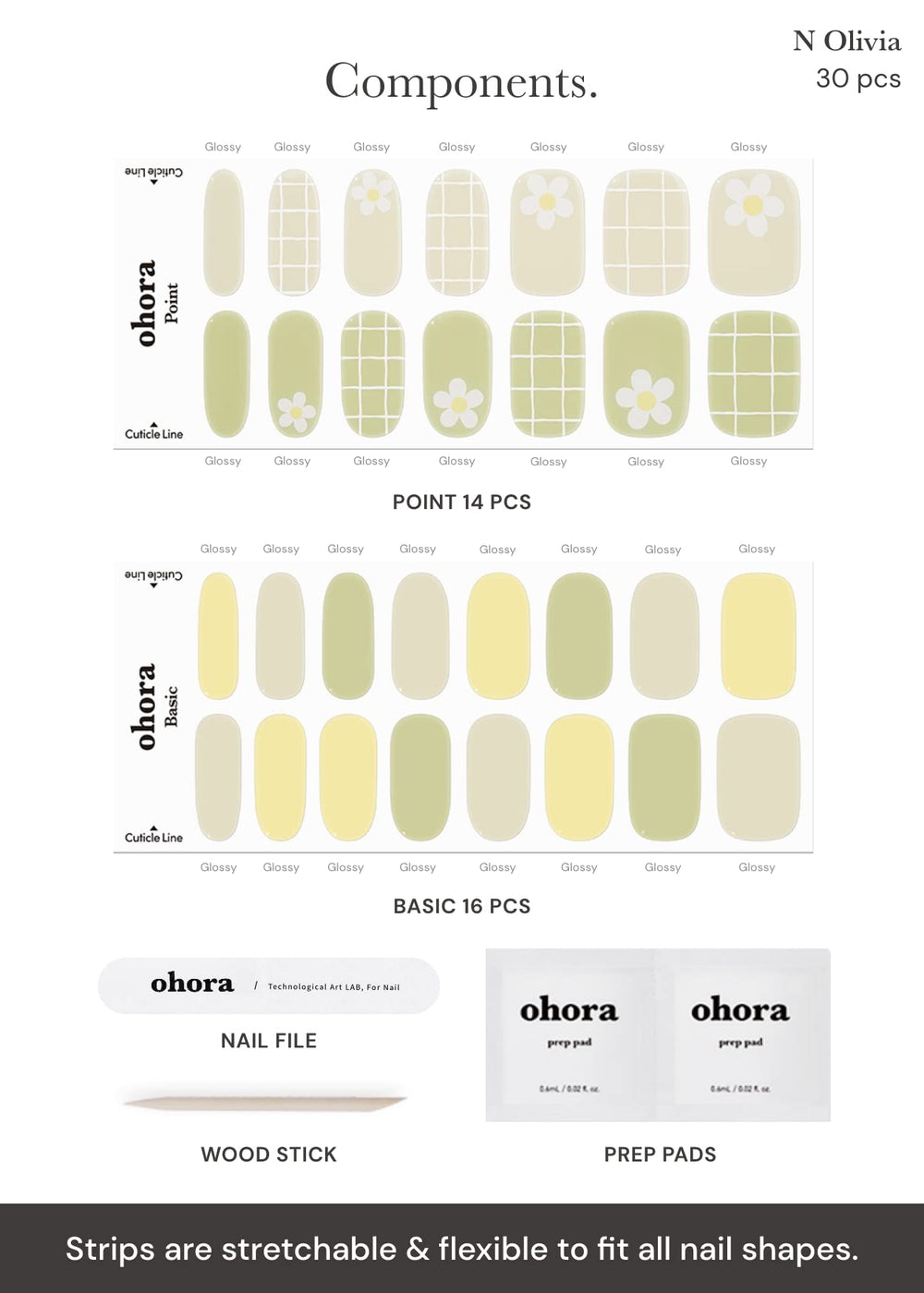 ohora kit incluye preparadoras y herramientas para aplicación limpia