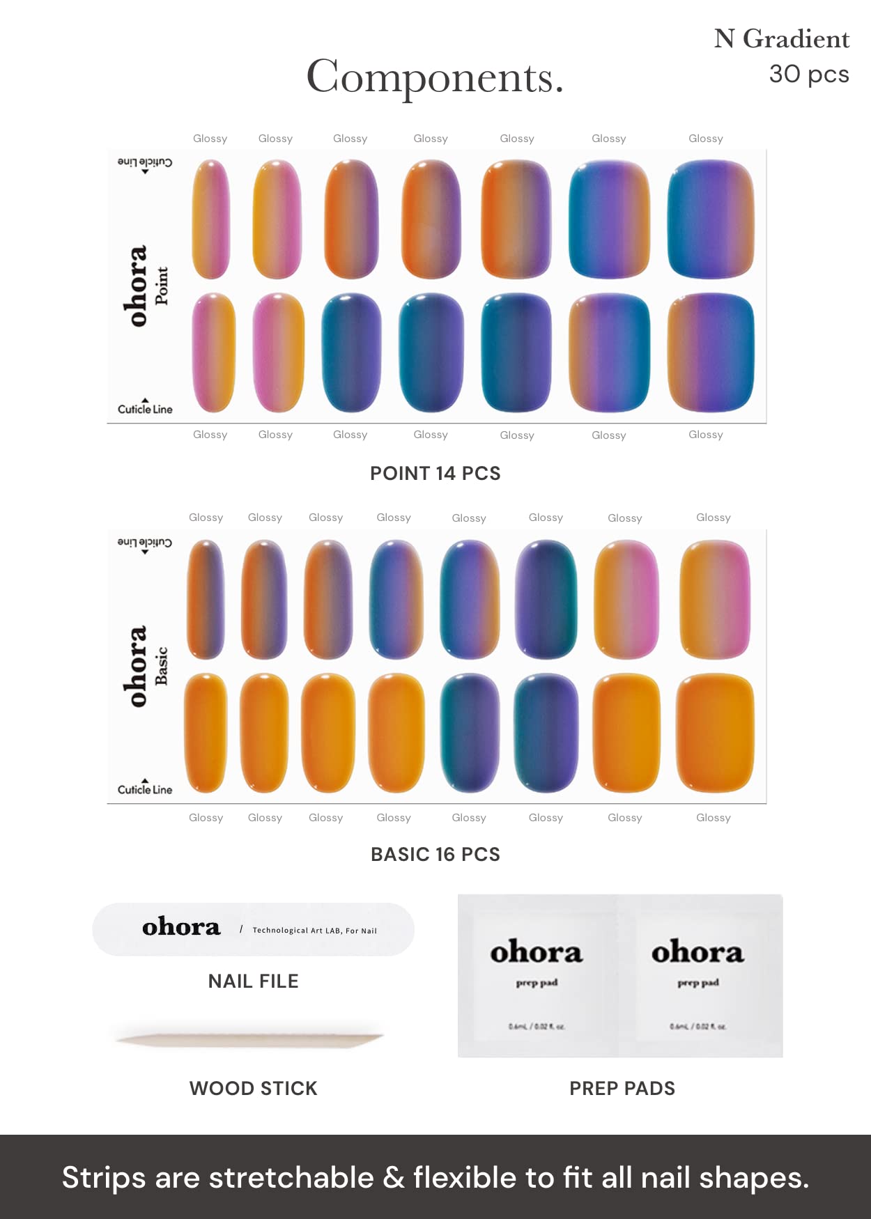 Ohora lima para uñas incluida para dar forma precisa