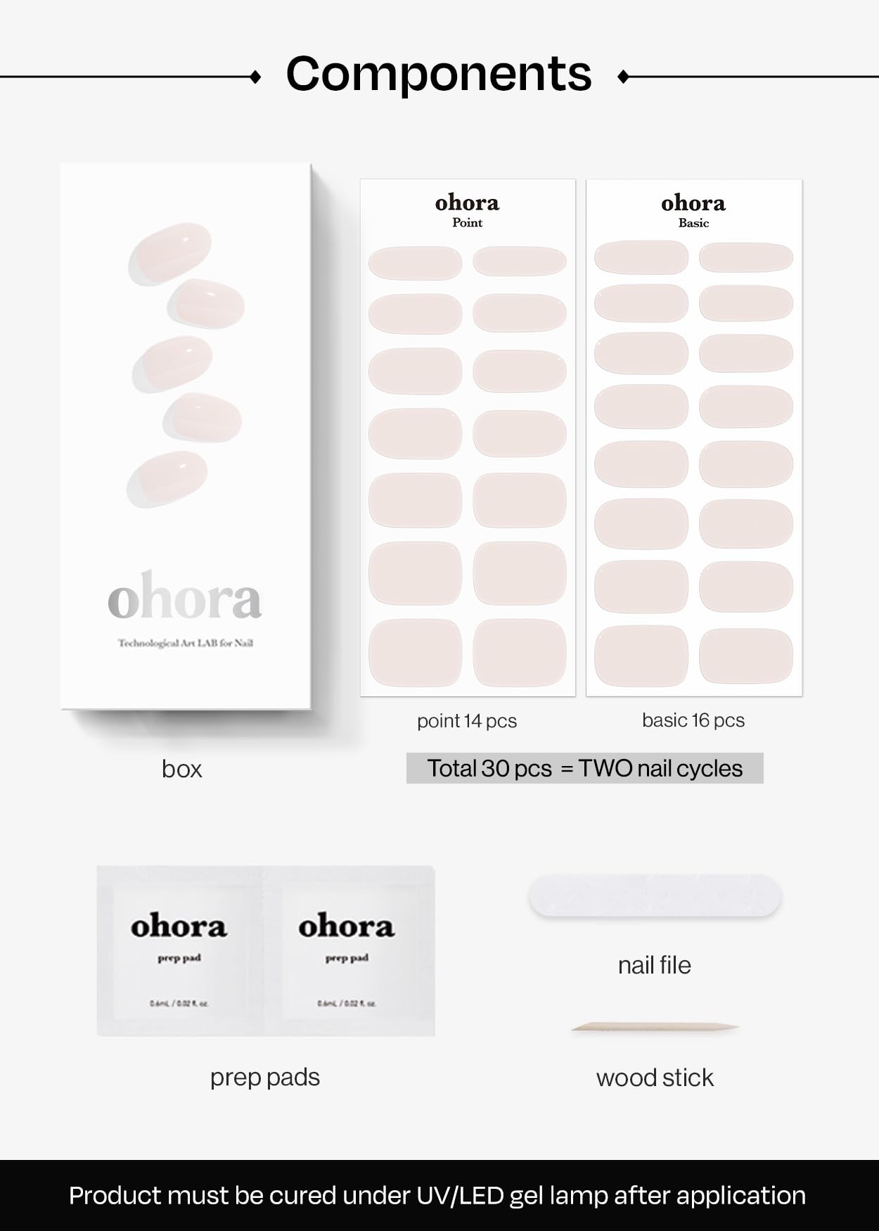 ohora N Cream Light palito de madera para retirar envoltorios