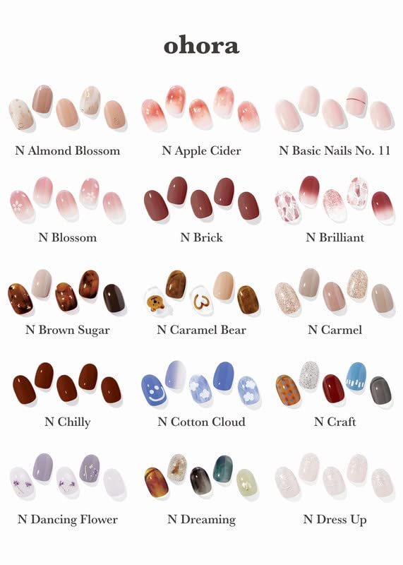 ohora tiras de uñas N Rose Diamond, se adaptan a varias formas de uñas.