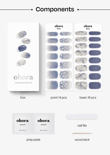 Ohora tiras de uñas de retiro fácil