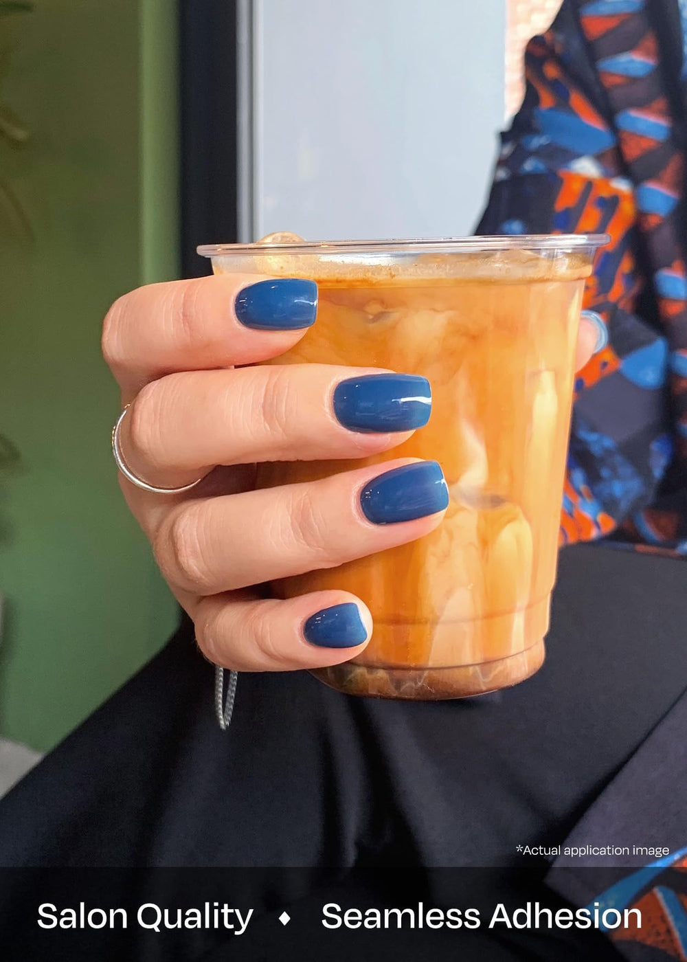 ohora selección de tallas para pegatinas de uñas N Cream Indigo para ajuste perfecto