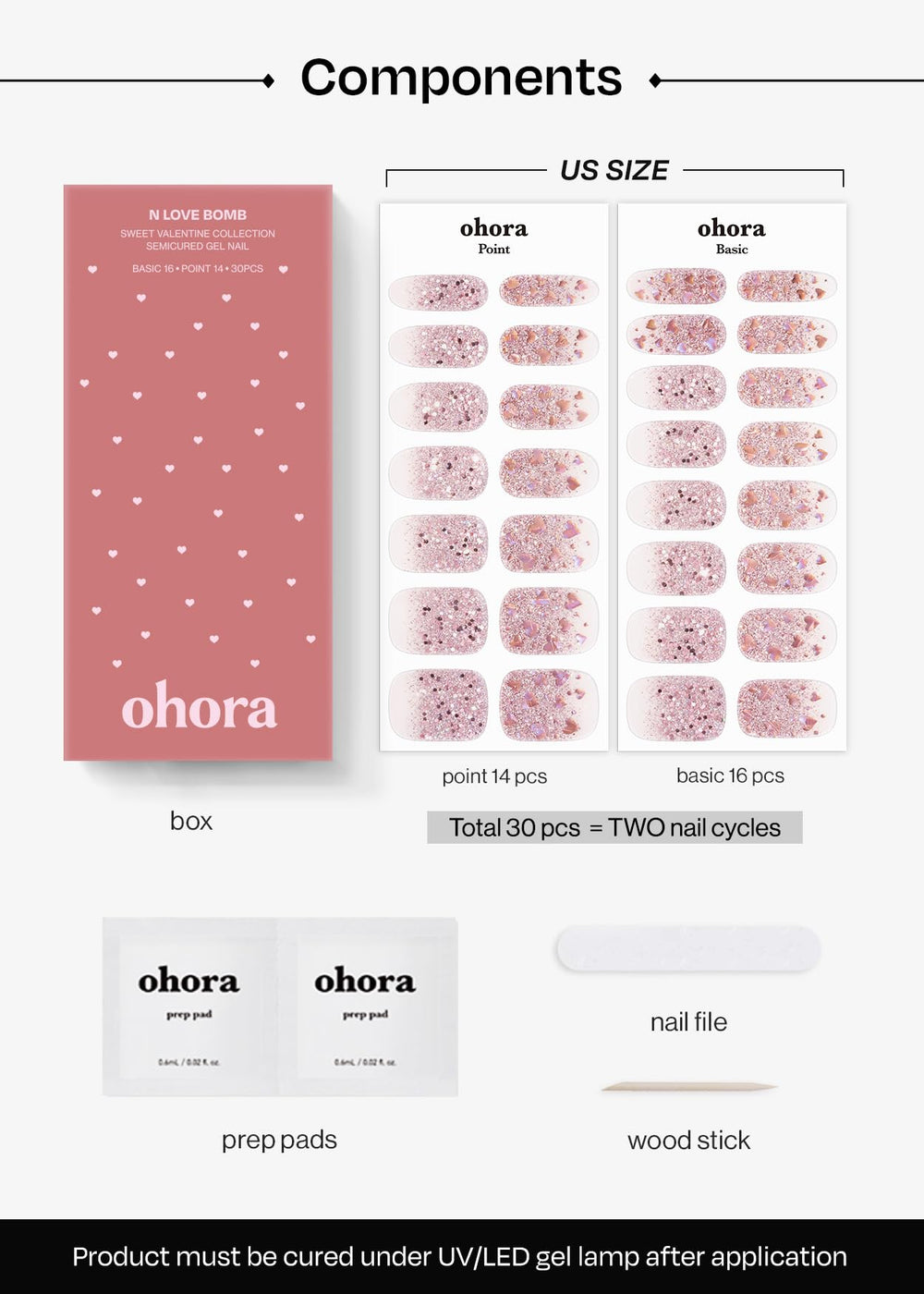 Ohora N Love Bomb fácil de quitar sin dañar las uñas