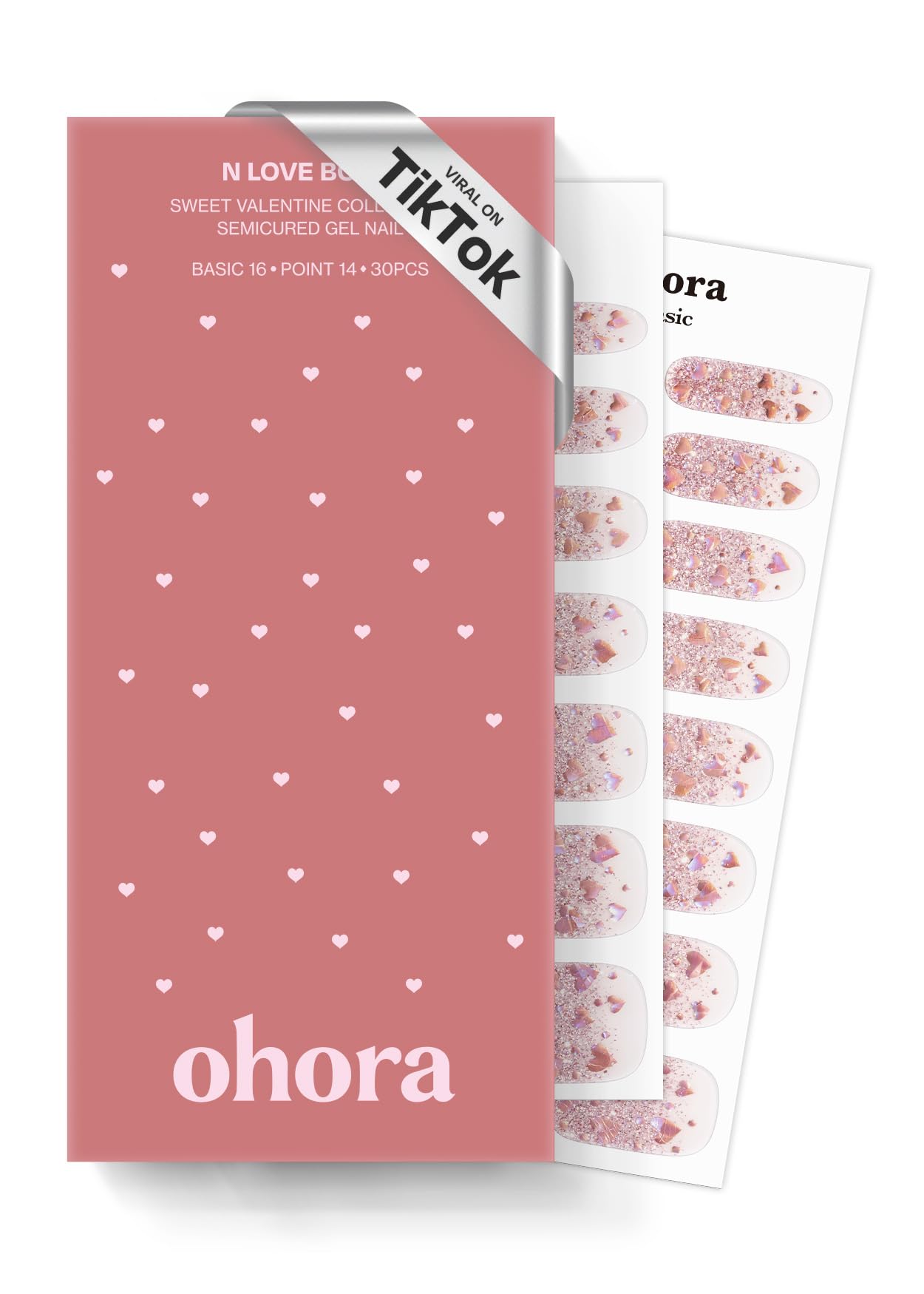 Ohora N Love Bomb rosa brillo: acabado glamoroso para uñas en casa