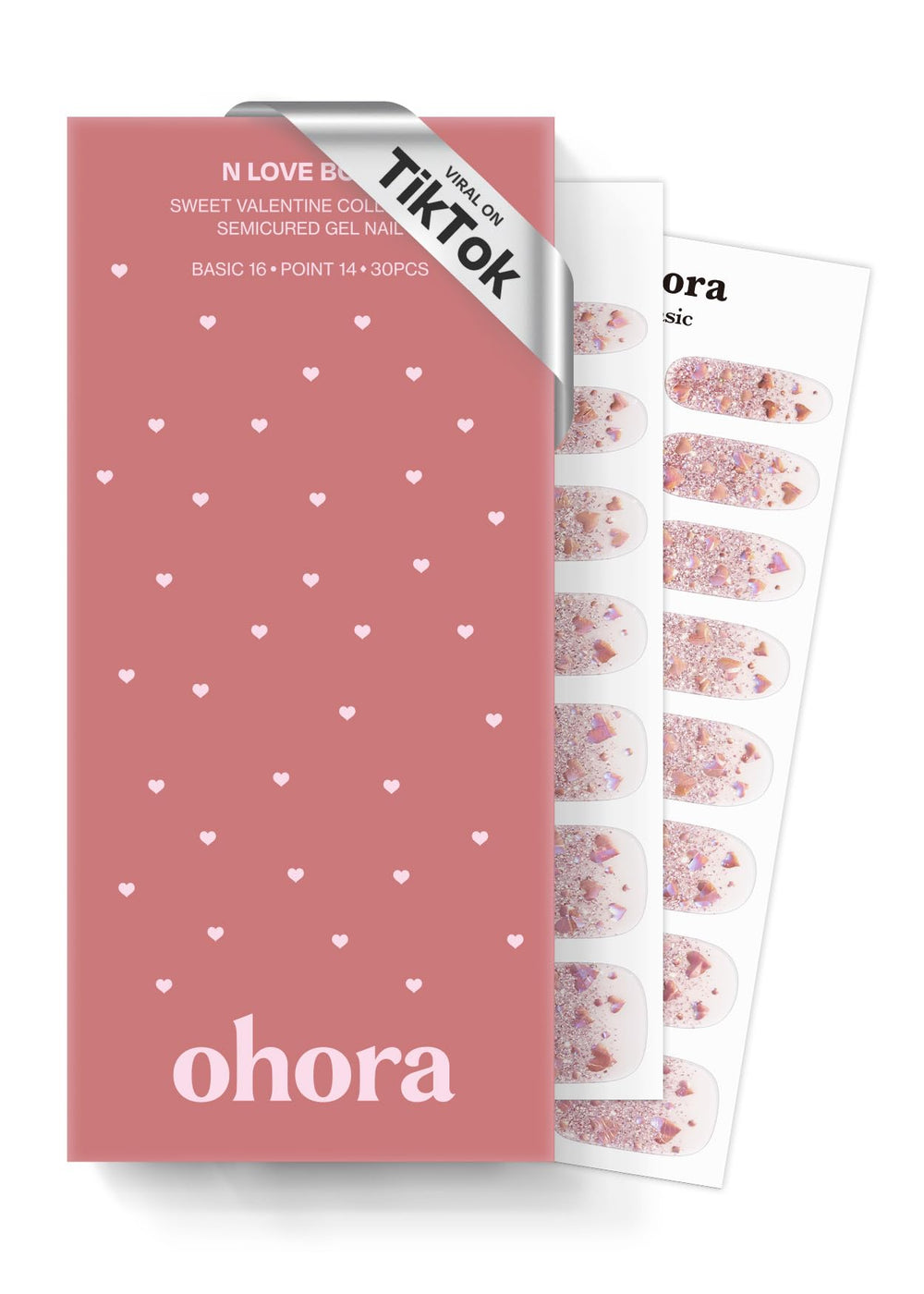 Ohora N Love Bomb rosa brillo: acabado glamoroso para uñas en casa
