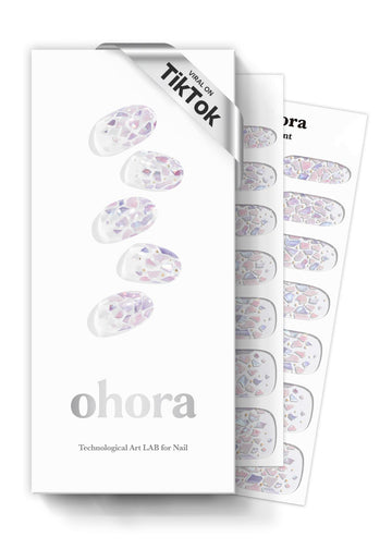 ohora N Petal Rain: diseño-purpura, aplicación rápida para uñas con acabado profesional.