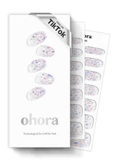 ohora N Petal Rain: diseño-purpura, aplicación rápida para uñas con acabado profesional.
