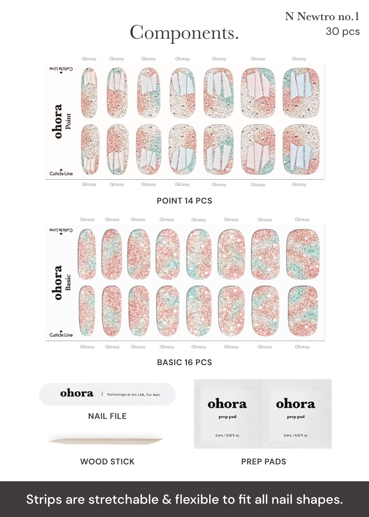 Ohora Semi Cured Newtro lima uñas, ajuste preciso de las láminas.