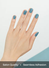 ohora tiras gel semicuradas azul eléctrico, color intenso sin esfuerzo