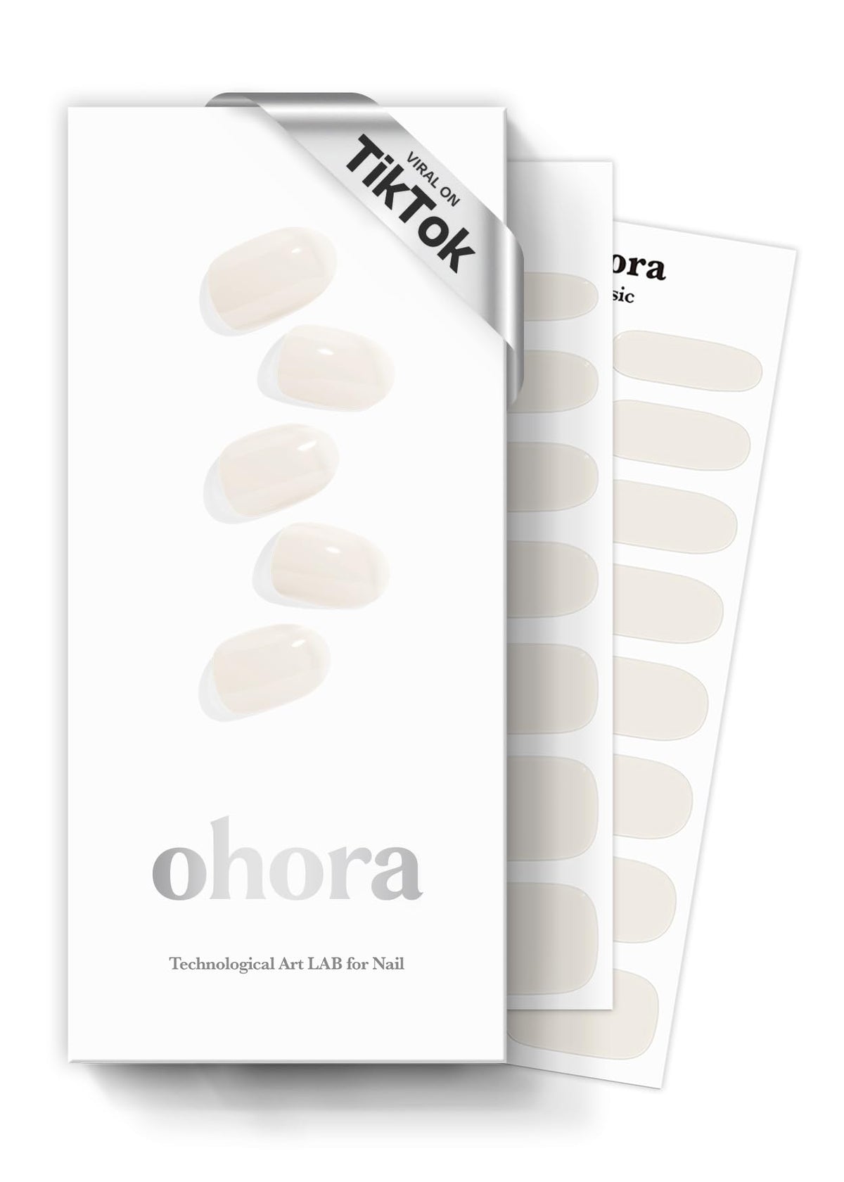 Ohora Tiras de Gel Semi-Curado N Cream Cotton, caja lista para empezar