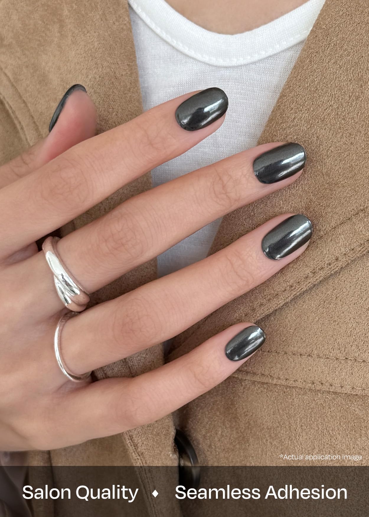 ohora N Boba Chrome incluye pads de preparación, lima y palito para aplicación precisa