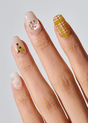 Ohora tiras de uñas semi-curadas, 30 diseños para combinar