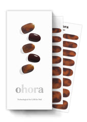 ohora tiras uñas semi-curadas calabaza-remolino para acabado duradero