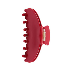 OideGuiing pinza de cabello acetato 4 pulgadas en rojo cereza, agarre firme para cabellos finos y gruesos.