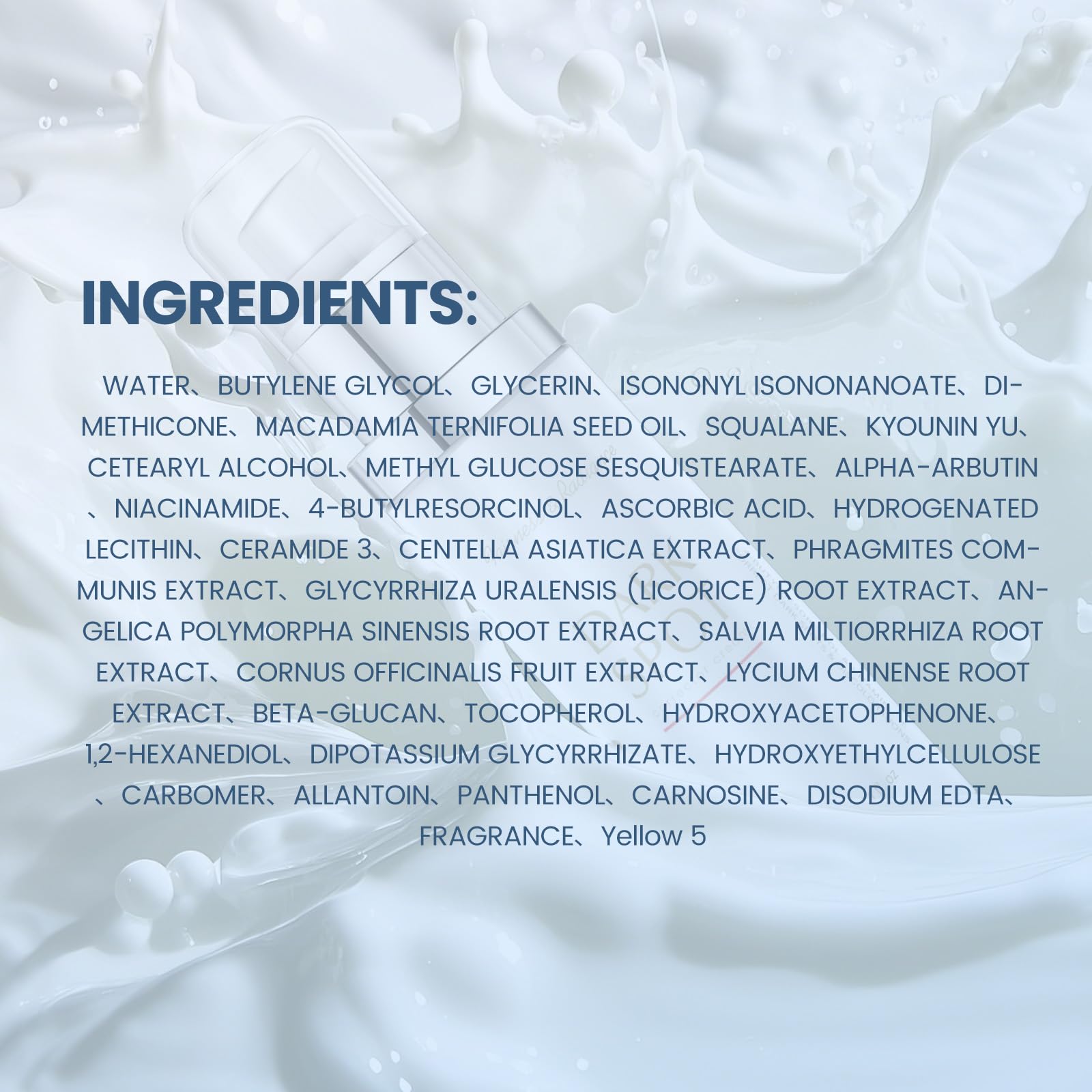 OIDLA ingredientes clave triple blanqueante, cuidado suave.