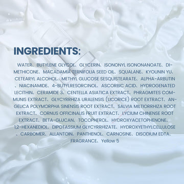 OIDLA ingredientes clave triple blanqueante, cuidado suave.