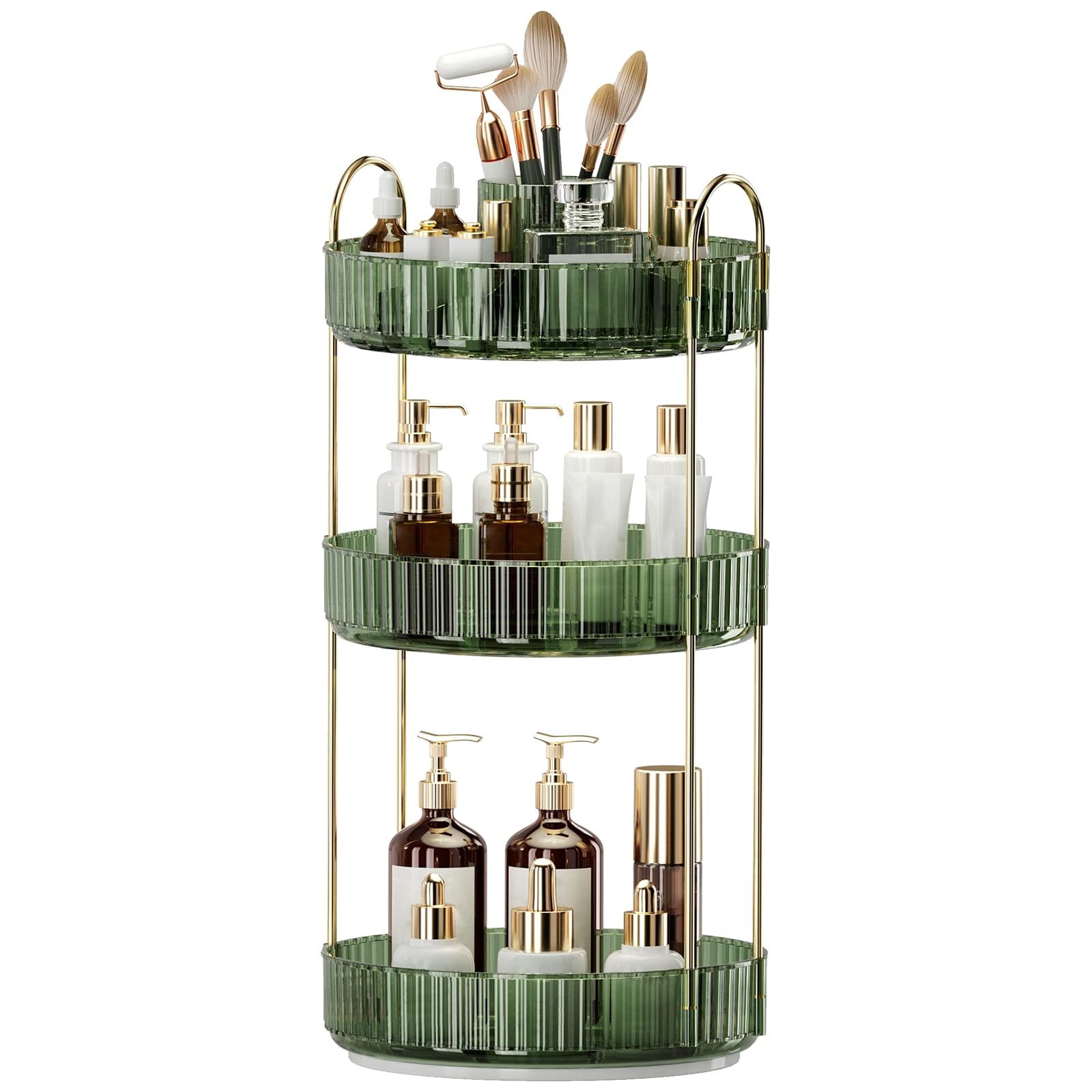 Oifecsie organizador-maquillaje-rotacion-360: acceso rápido a cosméticos.