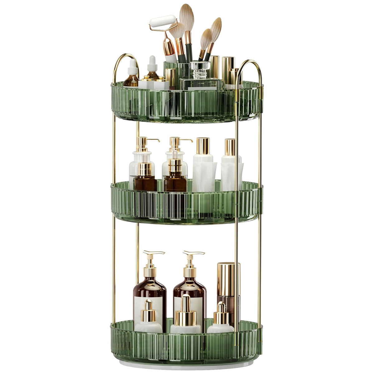 Oifecsie organizador-maquillaje-rotacion-360: acceso rápido a cosméticos.